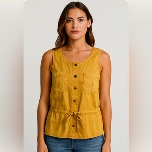 Vince Camuto Mustard Yellow Top
